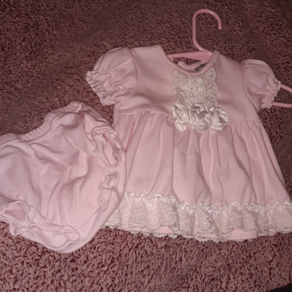 Pink baby outfit